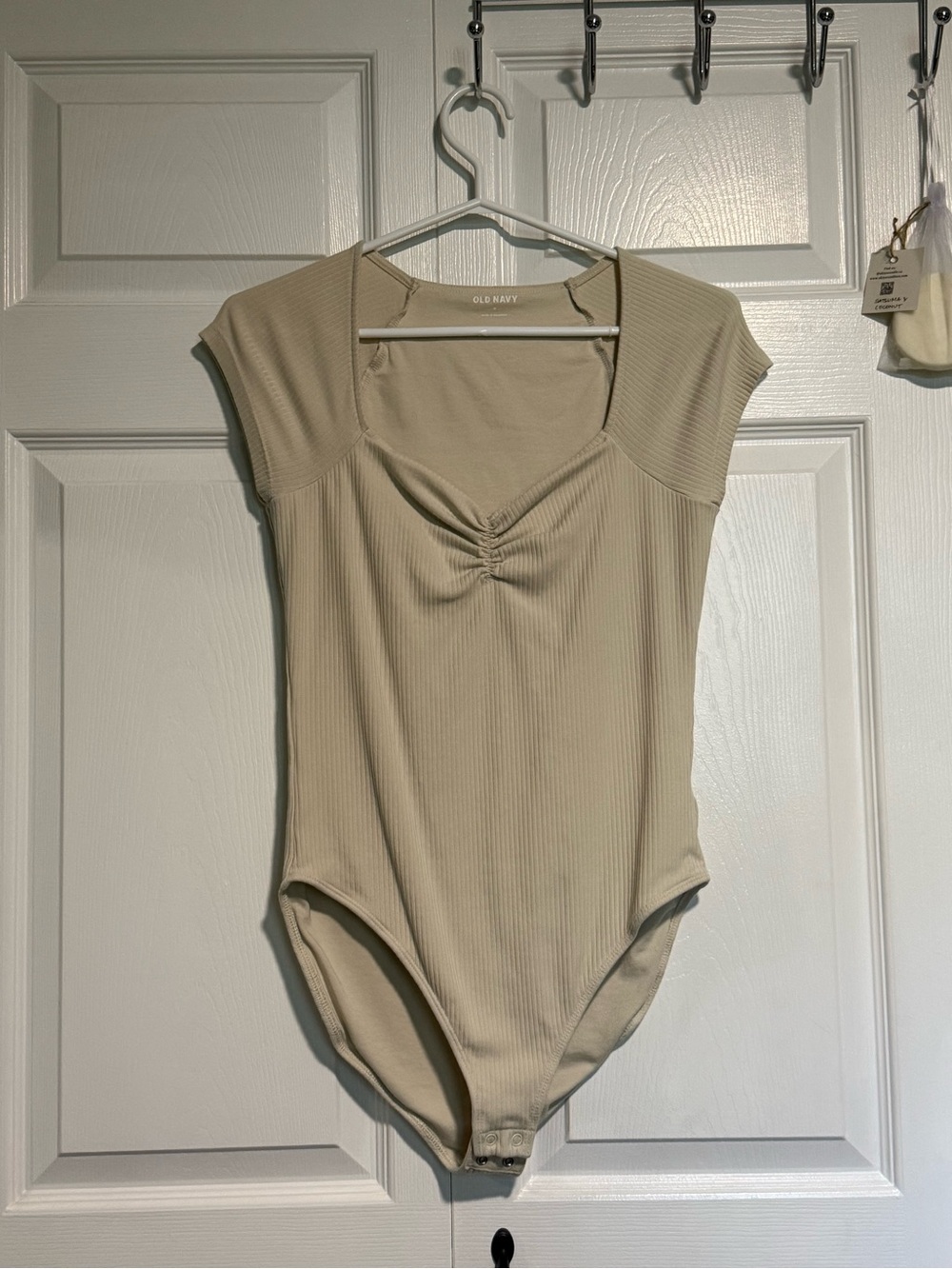 Old Navy Women's Bodysuit in Cream/Beige